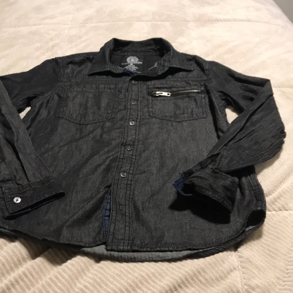 Boys button dow long sleeve Buffalo David Bitton M - Picture 2 of 5